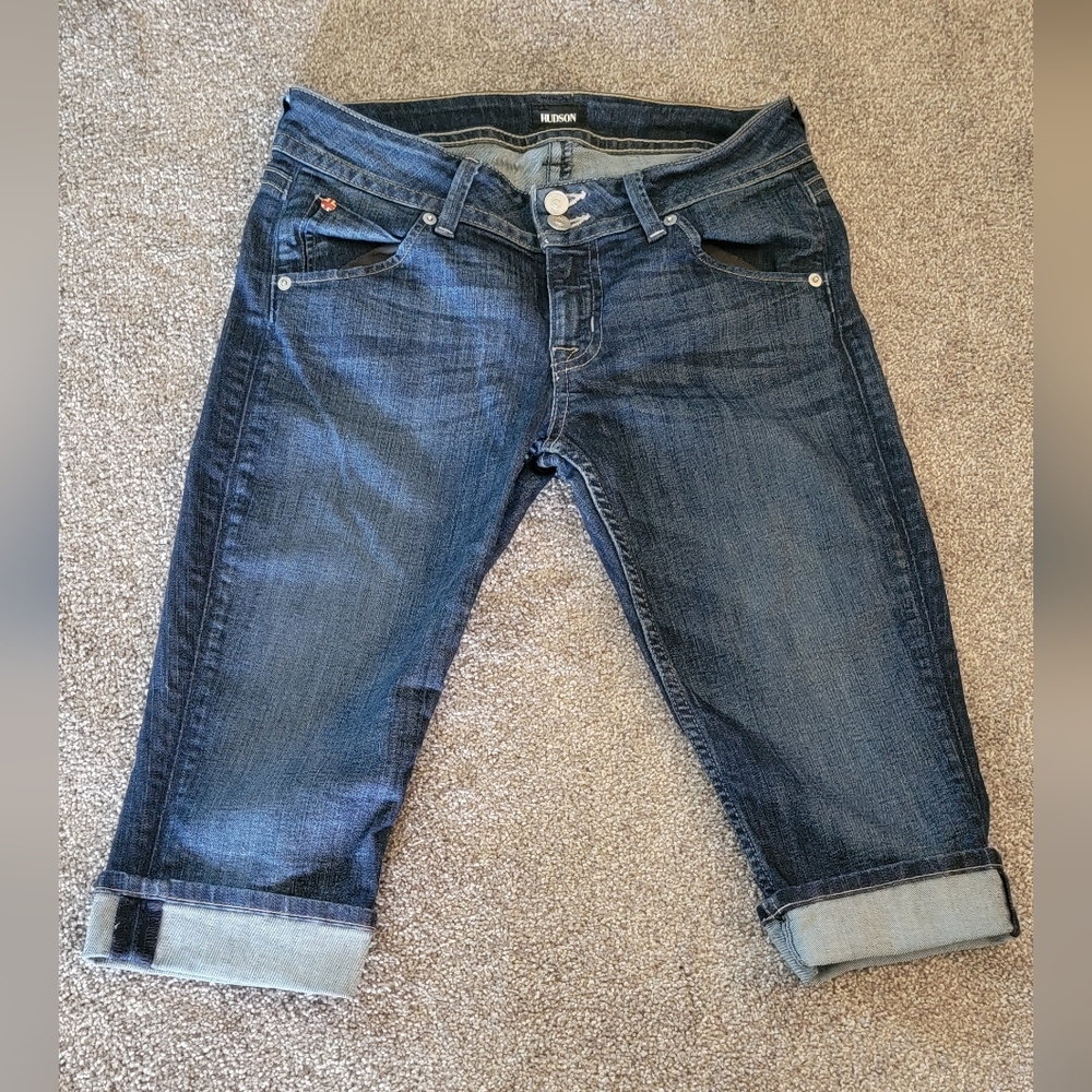 Hudson Jeans Denim Blue Spring Capris Size 27